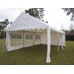 GAZEBO 10x4 ZINCATO PVC IMPERMEABILE - SERIE RINFORZATA COMPLETO - BIANCO